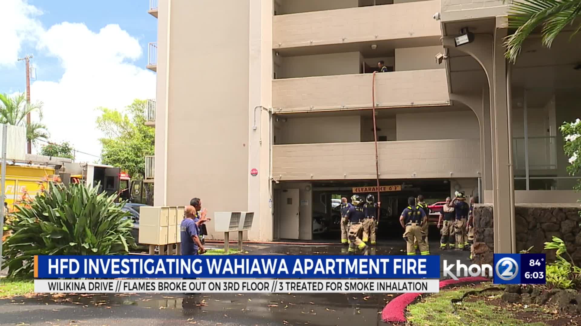 HFD responds to building fire in Wahiawa – KHON2