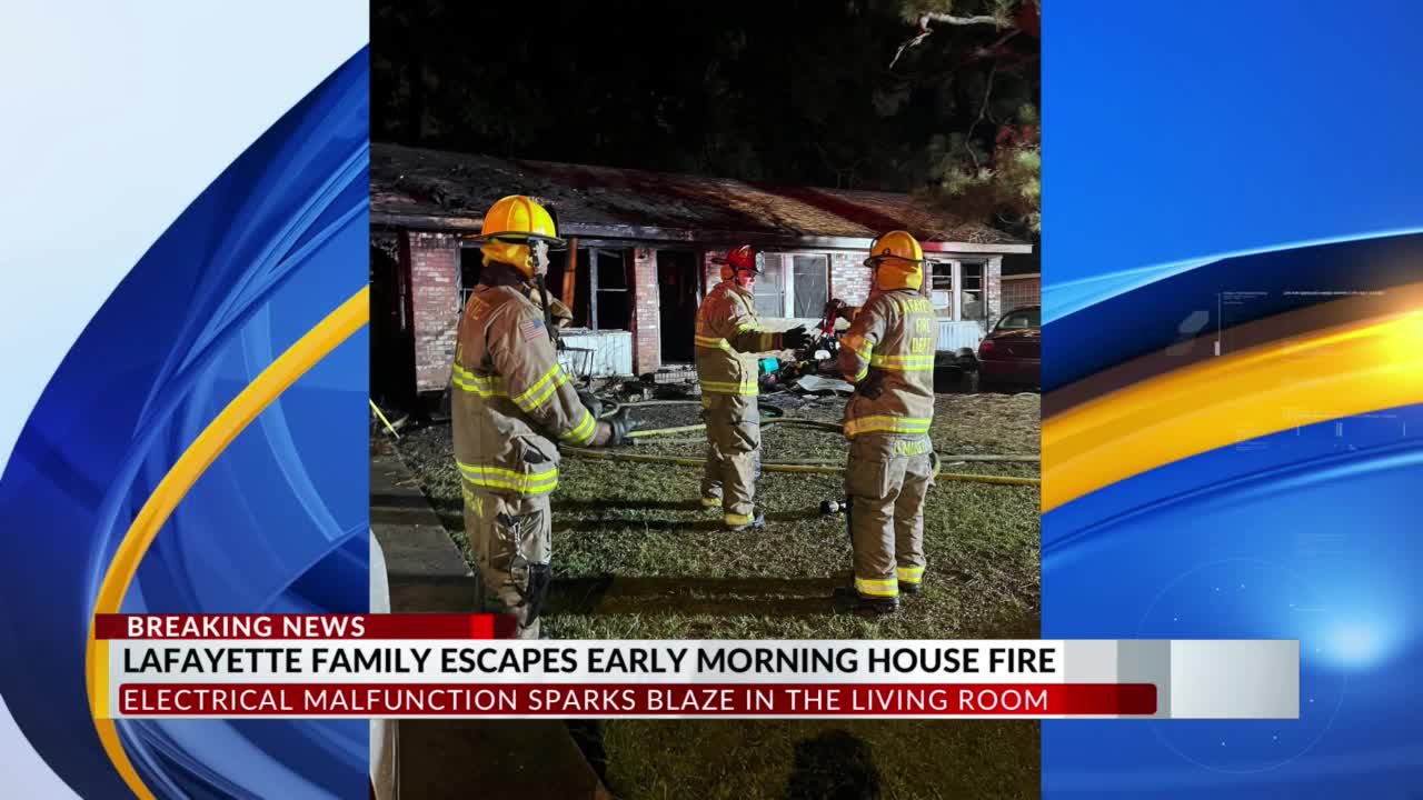 Lafayette family homeless after early morning house fire