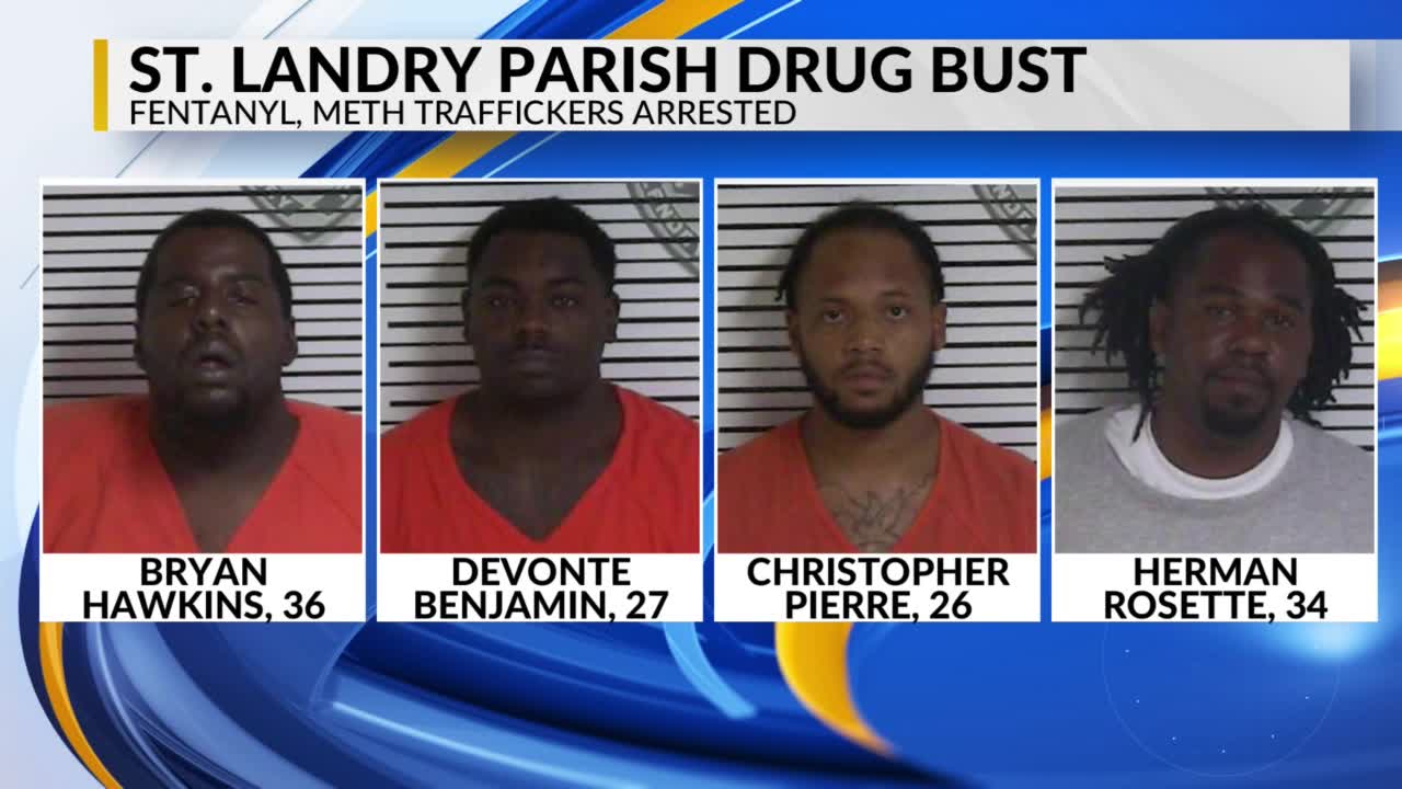 St. Landry Parish bust: Fentanyl and meth traffickers arrested – KLFY.com