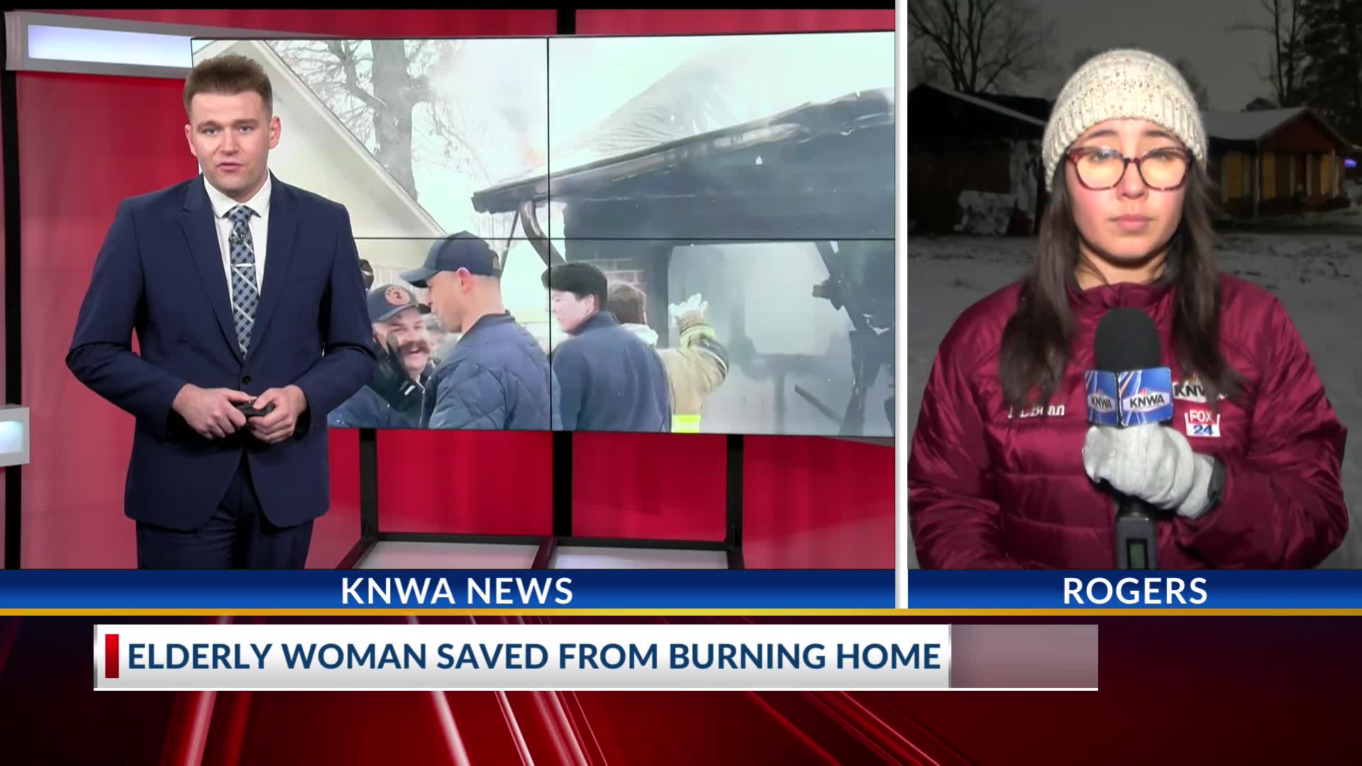 Elderly woman rescued from burning home in Rogers – KNWA FOX24