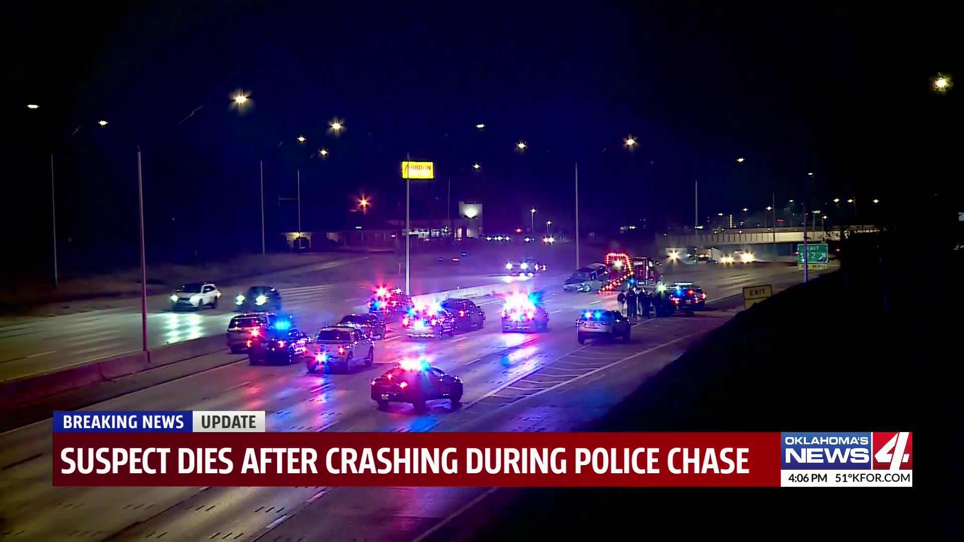 Suspect dies after crashing during police chase – KFOR.com Oklahoma City