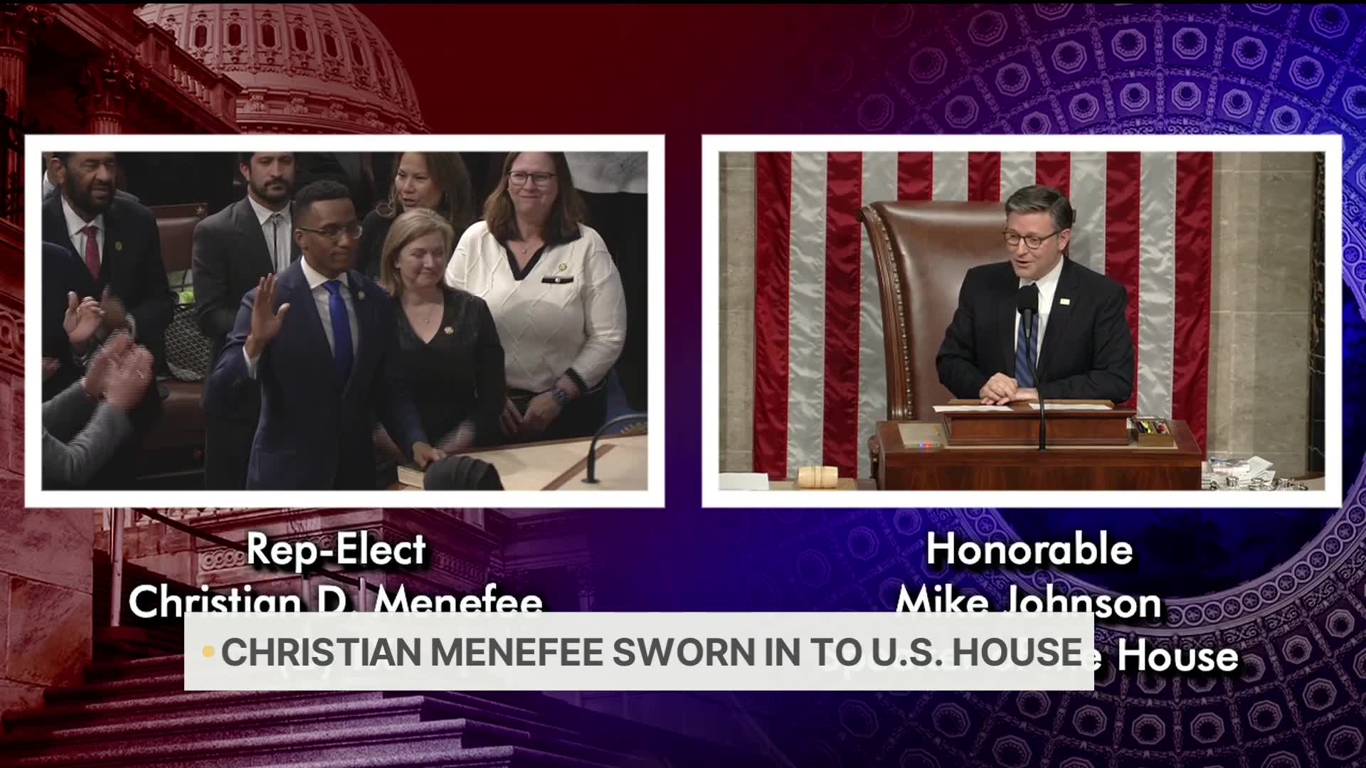 Christian Menefee Sworn In To U.S. House – CW39 Houston