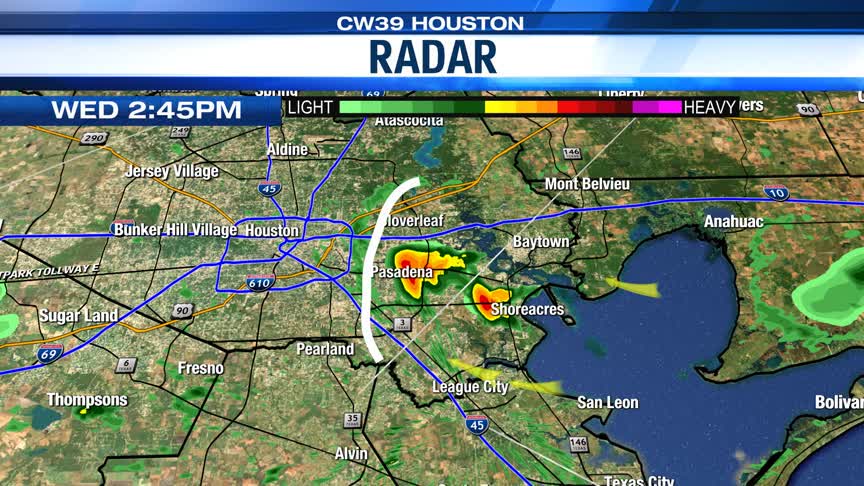 A few sea breeze storms in the Houston area this afternoon – CW39 Houston