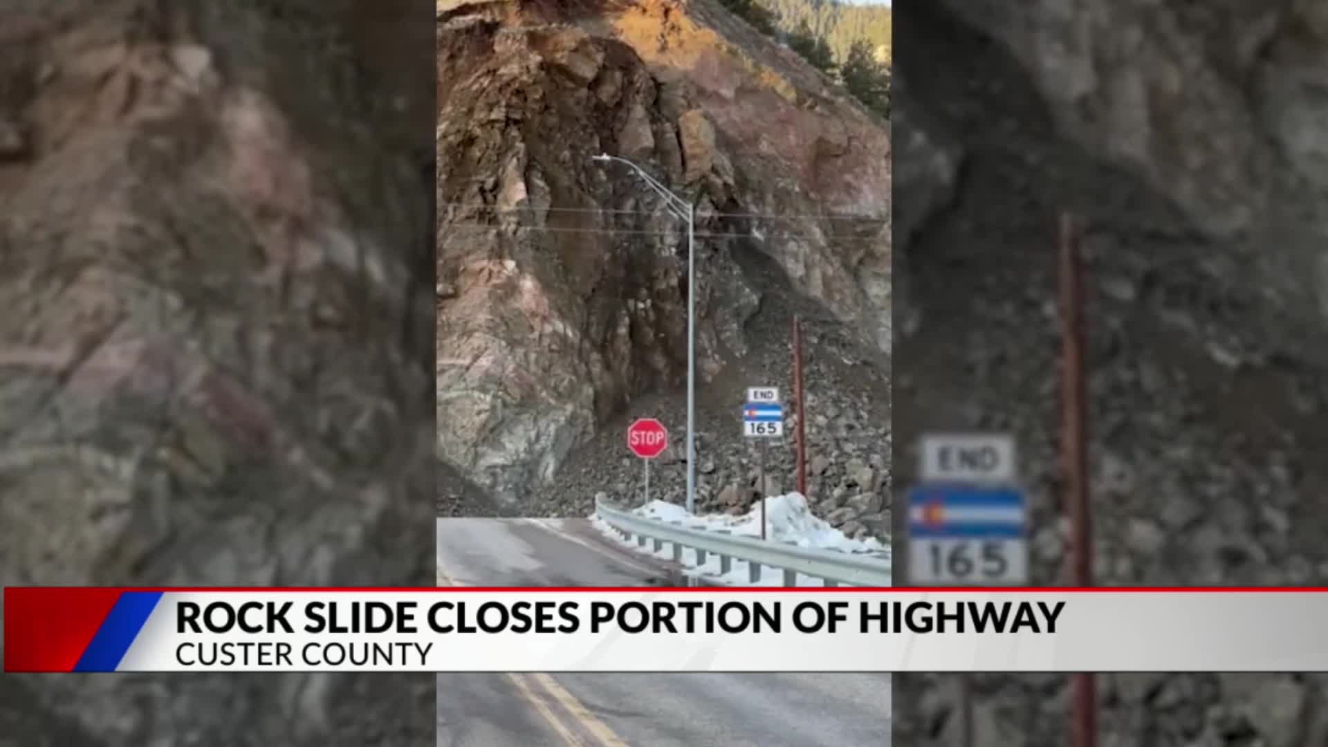 Rock slide closes Highway 96 and Highway 165 junction – FOX31 Denver