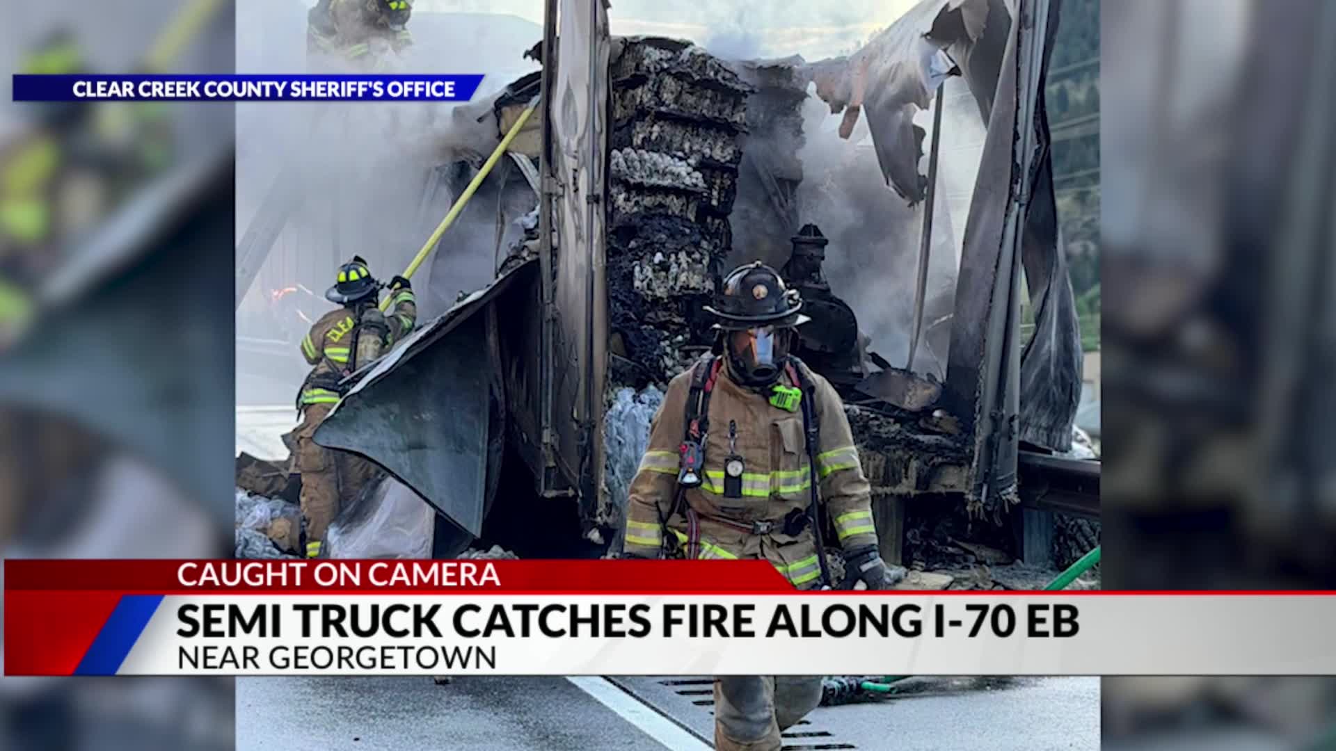 Georgetown Shield I-70 eastbound reopened near Georgetown after semitrailer fire โ FOX31 ...